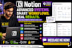 build advanced notion systems, CRM, dashboards and business workflows