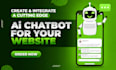 build ai chatbot ai website and ai mobile app using