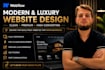 design a modern luxury webflow website