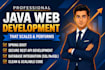 develop java web application using spring boot