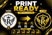 manually vector trace logo into print ready vector file