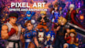 create high qulity pixel art sprite and game animation