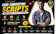 write a high converting webinar youtube video and powerpoint presentation script