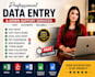 do professional data entry, copy paste, PDF conversion, excel and web res