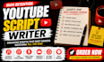 write engaging youtube automation scripts for cash cow channels