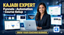 setup your kajabi coaching website funnel and automation