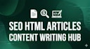 seo optimized HTML blog articles ready to publish