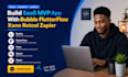 build saas mvp app with bubble flutterflow xano retool zapier