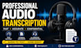 transcribe audio and clean it professionally