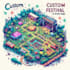 design professional festival and theme park maps