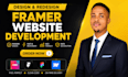 design a modern framer website, with cms responsive design, figma to framer