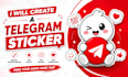 create a beautiful telegram stickers design