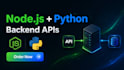 build node js and python backend developer