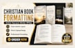 format christian book, devotional, prayer journal and bible study for amazon KDP