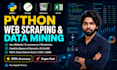 do python web scraping, data scraping, and data mining