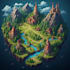 design custom 3d isometric city and location maps