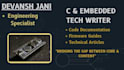 write technical articles on c programming and embedded systems