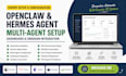 fix setup install open claw hermes agent multi agent openclaw dashboard obsidian