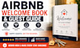 create a professional airbnb welcome book and guest guide