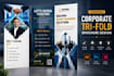 create professional eye catching bi fold tri fold brochure and flyer design