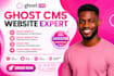 ghost newsletter ghost cms website, ghost cms customization, ghost installation