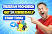 do telegram subscriber, telegram promotion, crypto telegram promotion