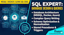 write sql queries and design relational databases