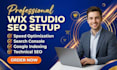 setup wix studio SEO, optimize wix and google indexing