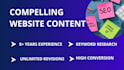 write compelling website content
