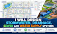 design stormwater, drainage, sewer and water supply systems