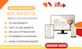 wix website design wix website redesign clone wix website business development
