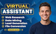 be your virtual assistant for data entry, data mining, and web research