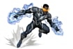 illustrate a superhero comic and marvel character