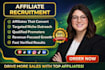 affiliate recruitment program link promotion boost signup and sales