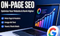 do on page SEO and google indexing