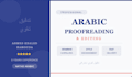 proofread and edit arabic text professionally