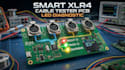design smart cable tester pcb xlr4 with led diagnostic interfacez