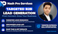 build targeted verified email list for cold email outreach
