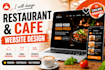 design a restaurant cafe website with online ordering and booking