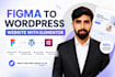 convert figma to wordpres with elementor pro