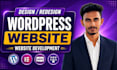 design redesign wordpress website and website development using elementor