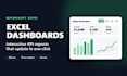 create an interactive excel dashboard and kpi report