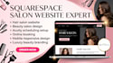 design squarespace hair salon website with acuity scheduling setup