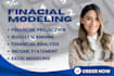 do a financial modeling, budget planning, financial analysis, income statement