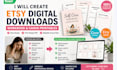 create etsy digital downloads workbook and canva printable