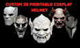 3d mask 3d helmet model cosplay prop printing 3d print paint animal mask