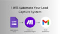 build lead capture and email notification automation