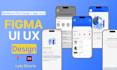 design modern mobile app ui ux and figma app design