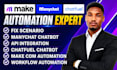 fix, setup, make com automation, manychat, chatfuel, uchat, n8n chatbot
