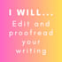 edit and proofread your creative writing